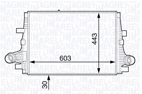 MAGNETI MARELLI Kompressoriõhu radiaator 351319202100